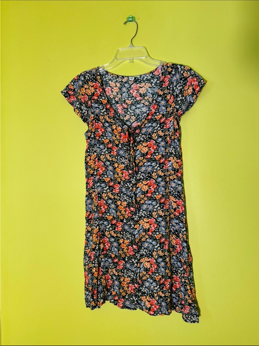 90s rom com Style Floral American Eagle mini dress